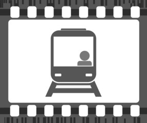 Sticker - Train dans un film