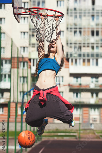 Naklejka ścienna basketbal