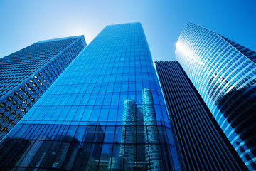 Business skyscrapers. La Defense, Paris, France