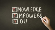 Knowledge Empowers You Chalk Illustration