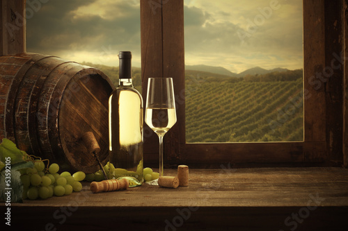 Obraz w ramie Wine