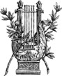 lyre with a branches