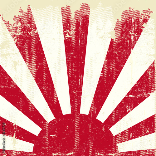 Obrazy Sumo  japonia-kwadratowa-flaga-grunge