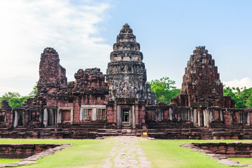 pimai castle, historical park  and ancient castle in thailand