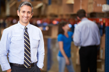 Wall Mural - Portrait Of Manager In Warehouse