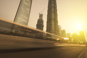 Wall Mural - Shanghai  night view of traffic