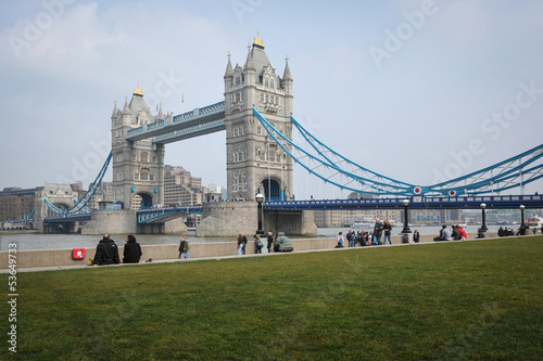 Naklejka - mata magnetyczna na lodówkę Tower Bridge in London, UK.