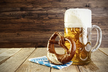 Beer And Pretzel; Oktoberfest