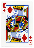 Fototapeta Miasta - Playing Card - King of Diamonds