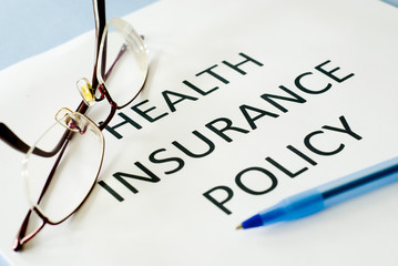 Wall Mural - health insurance policy