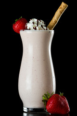 Poster - strawberry chocolate milk shake