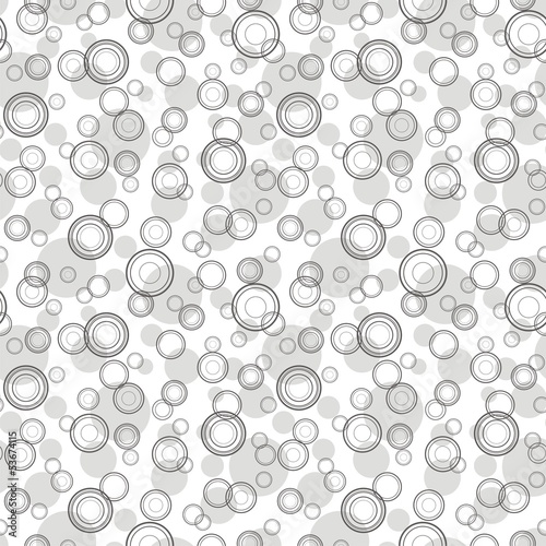 Obraz w ramie Vector illustration of seamless pattern with circles