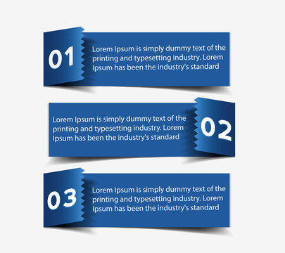 Vector information banner design element.