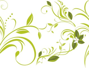 Wall Mural - seamless floral background