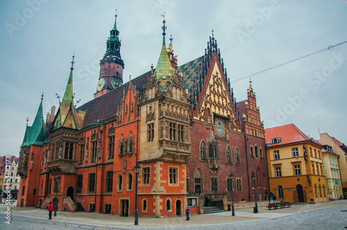 Nowoczesny obraz na płótnie Wroclaw