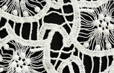 Wall Mural - Closeup of white lace