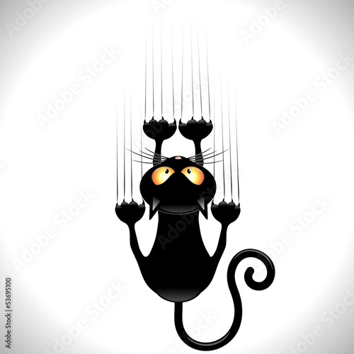 cat-cartoon-scratching-wall-black-cat-scratching-wall