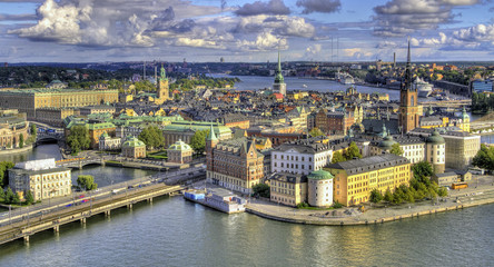 Wall Mural - Aerial view of Stockholm.