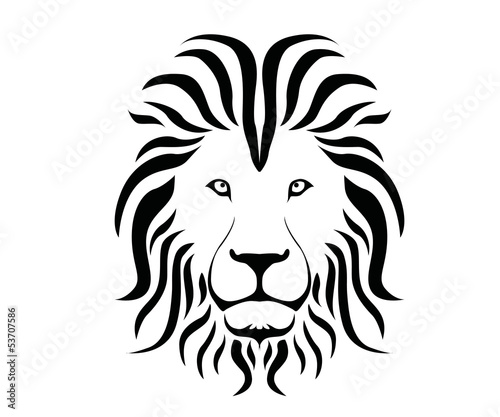 Lion Head Silhouette Stock Vector Adobe Stock