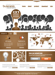 Poster - Website template for corporate business
