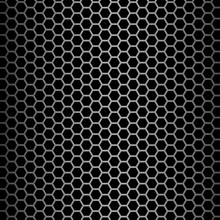 Brushed Alloy Honeycomb Cooling Grid Texture