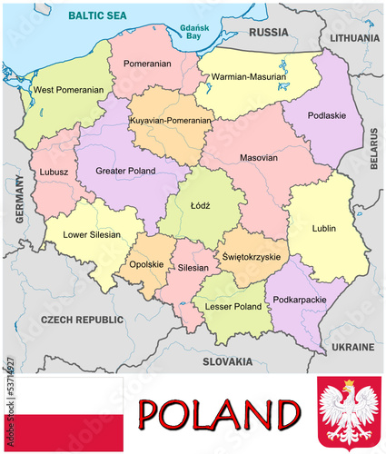 Obrazy mapa  mapa-polski