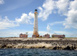 Great Isaac Cay Lighthouse in the Bahamas