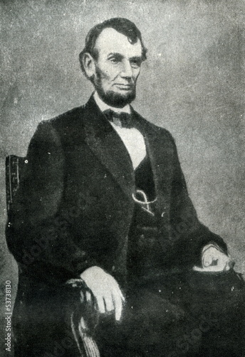 Abraham Lincoln (9. february, 1864) Poster Mural XXL