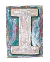 Canvas Print - Wooden alphabet