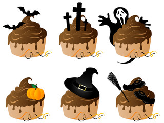 Sticker - Halloween cakes