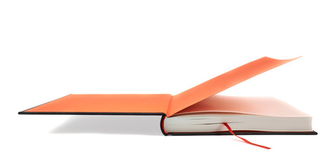 Black book with a red bookmark