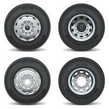 Vector Truck Tire Icons