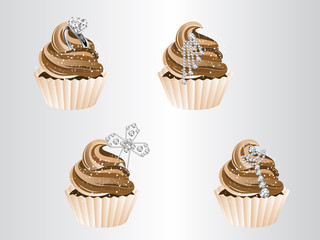 Wall Mural - Luxury cupcakes