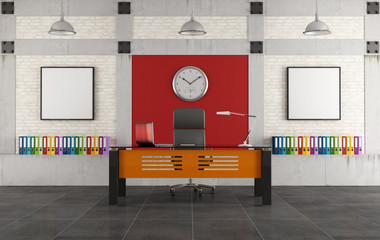 Wall Mural - Colorful office in a loft