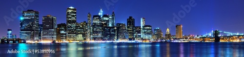 Obraz w ramie Lower Manhattan Skyline