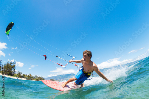 Naklejka na szybę Kite Surfing