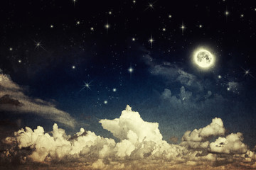 vintage night sky