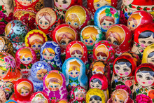 Colorful Russian Wooden Dolls