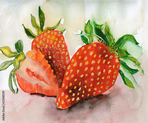 Naklejka dekoracyjna Strawberries