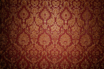 Wall Mural - Red retro interior