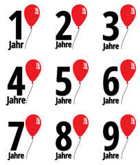 Sticker - Geburtstags-Set