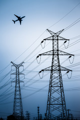 Poster - High voltage towers