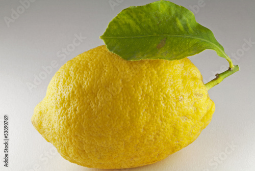 Naklejka dekoracyjna Limone con foglia