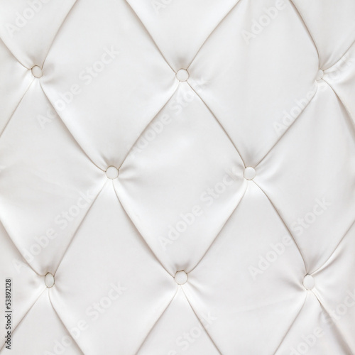 Fototapeta do kuchni White leather texture with buttons