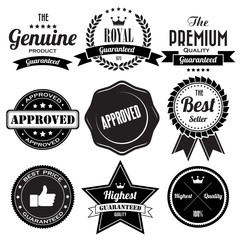 Wall Mural - Set of retro vintage badges and labels