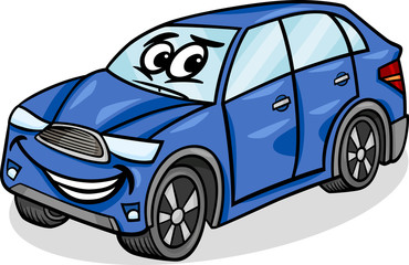 Wall Mural - suv car character cartoon illustration