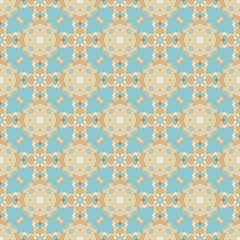 Poster - Seamless Colorful Retro Pattern Background
