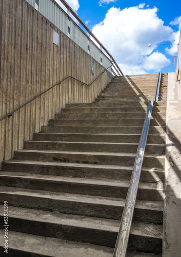 Naklejki schody  betonowe-schody