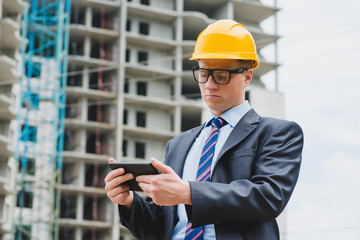 engineer with a digital tablet