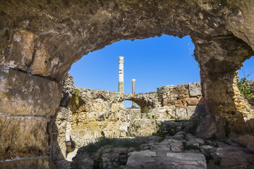 Baths of Antonius in Carthage Tunisia